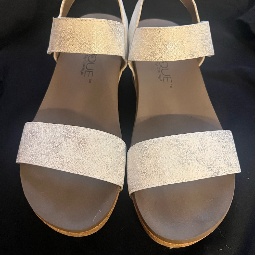 Boutique by Corky’s  Women's White Sandals
